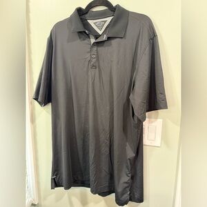 Adidas Men's Black Short-Sleeve Polo Shirt